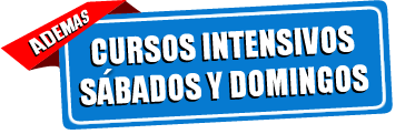 Cursos intensivos de manejo sábados y domingos